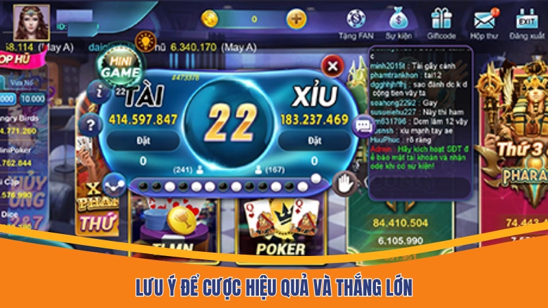 Lưu ý để cược hiệu quả và thắng lớn Lưu ý để cược hiệu quả và thắng lớn